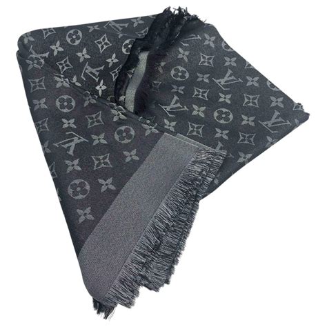 louis vuitton grey scarf replica|vintage Louis Vuitton scarf.